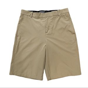 Nike Flex Standard Fit Khaki Flat Front Golf Shorts AJ5495-294 Men's Size 30 EUC